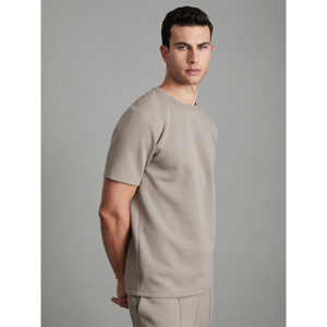 REISS BRADLEY Interlock Jersey Crew Neck T Shirt